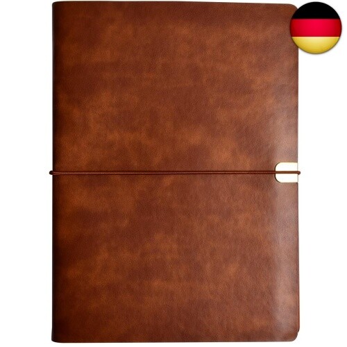 Kunstleder notizbuch vintage - kunstleder,