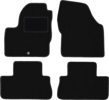 Schwarze Velours-Fußmatten