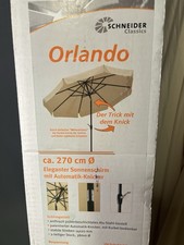 Schneider Sonnenschirm Orlando natur Ø 270 cm  Marktschirm
