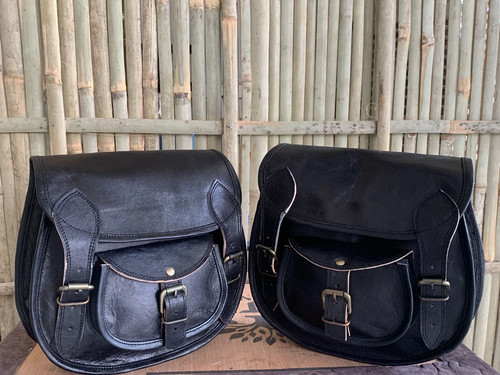 Schwarze leder motorrad - schwarze,