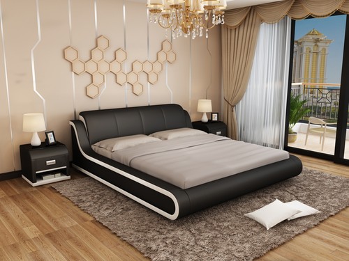 Lederbett design doppelbett - design,