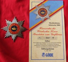 Hausorden  Wendischen Krone