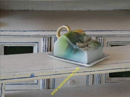 Alte porzellan butterdose - alte,