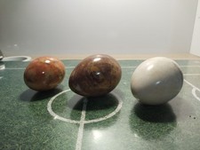 Eier aus Marmor 3 Stück