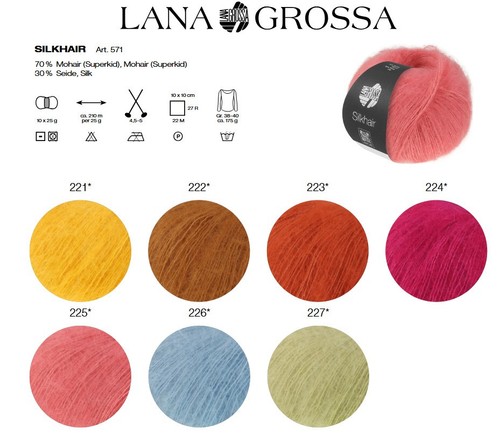 Lana grossa silkhair uni - lana,