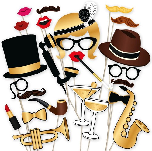 Party foto booth props - props,