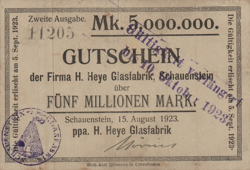Schauenstein glasfabrik heye - schauenstein,