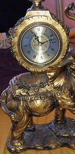 Luheng tischuhr elefant - elefant, gold