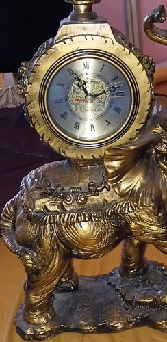 Luheng tischuhr elefant gold - luheng,