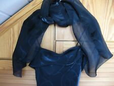 Schwarzes Kleid Gr.S mit Schal