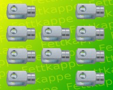 10 x Gabelkopf - Gabelgelenk 4x8 DIN71752 - M4 Linksgewinde!! 