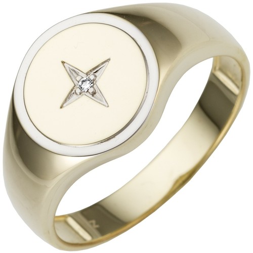 Herren ring 585 gold mm - gold, 12