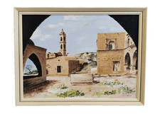 ACRYL GEMÄLDE Dorf Ansicht in