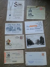 8 Ganzsachen/Postkarten Briefe