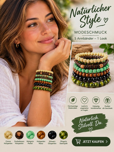Perlenarmband set 5er - perlenarmband,
