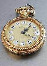 Taschenuhr Umhängeuhr Damen Prätina 17 Rubin Antichoc Handaufzug