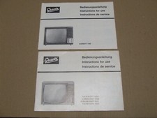 2x Bedienungsanweisung für S/W Graetz 1200 1205 1221 Fähnrich 1222 Kornett 1300