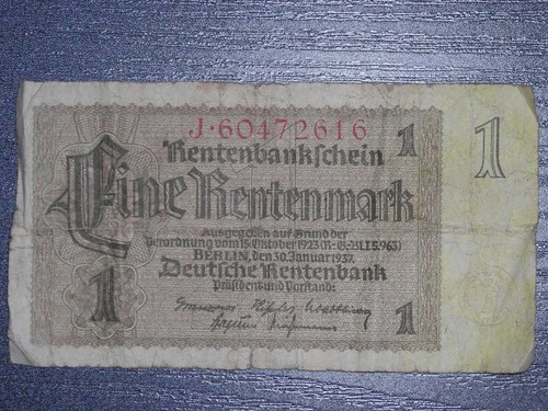 Geldschein rentenbankschein - geldschein:,