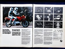 BMW Motorrad K 75C und K 75S , originale Werbung aus 1985