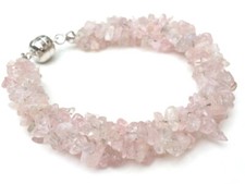 GOLDJUNGE69 * HARRY IVENS EDELSTEIN ARMBAND MORGANIT BRASIL  * 925er SILBER