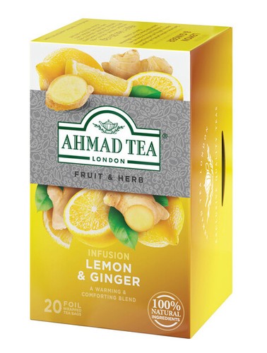 Ahmad tea lemon ginger 20 - tea,