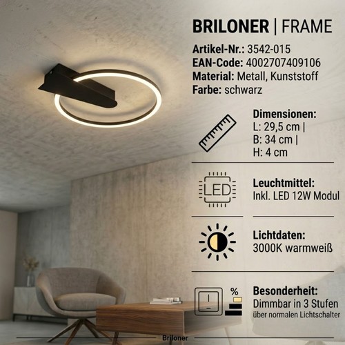 Deckenleuchte briloner - deckenleuchte,