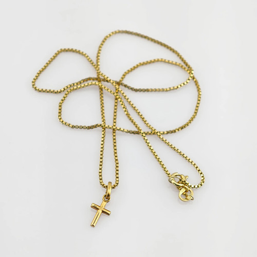 Kette mit kreuz - kette, in