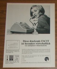Seltene Werbung FACIT MX