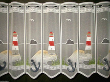 Leuchtturm Scheibengardine