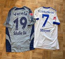 2x Schalke Matchworn Trikot Varela & Meyer Spielertrikot selten