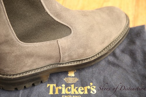 Tricker stephen grey suede - tricker's,