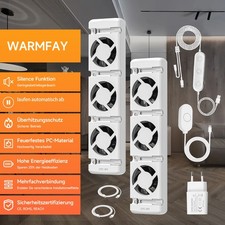 Heizkörper Ventilator mit 3 Verbesserten Lüfter Heizkörperverstärker Heizung DHL