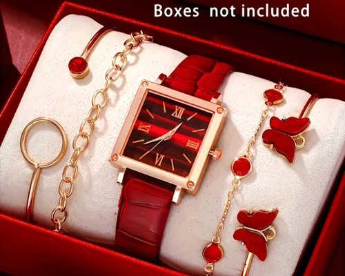 Damenarmbanduhr-Schmuck-Set