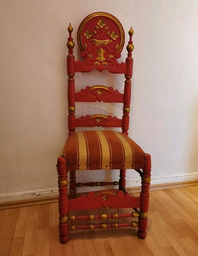Spanisch bemalter holzstuhl - spanisch,