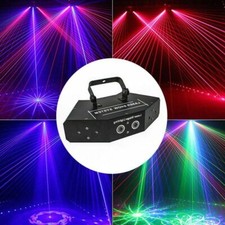 6 Linsen RGB Scan Laser DMX LED Scannen Bühnenbeleuchtung Bunt Spot Effekt Party