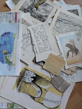 Über 50 Papiere, Scrapbooking, Junk Journal, Smashbook, Art Journal, Buchseiten