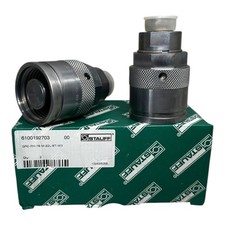 2x Stauff QRC-RH-19-M-22L-BT-W3 Hydraulik-Schnellkupplung gerade