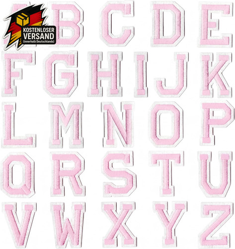 Buchstaben aufbügelset für - buchstaben,