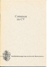 Studentica Comment im CV, 2. überarbeitete Auflage, Würzburg 1977