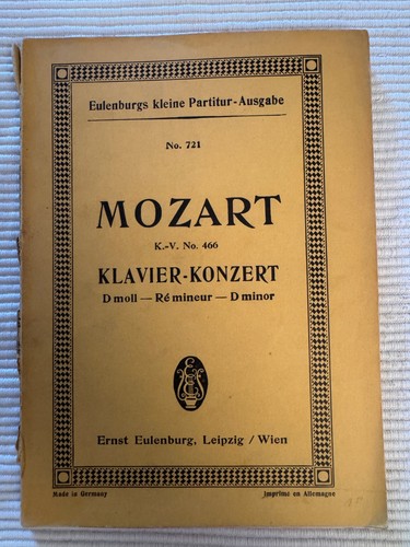 Mozart klavierkonzert moll - klavierkonzert, d-moll