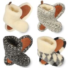 Hausschuh Wollsocken Schafwolle grau weiß schwarz kariert bis Gr. 46 Nordkapp