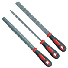 Holzraspeln Holzfeilen 300mm 3tlg. Set Flach Halbrund Rundraspeln Raspel Feilen