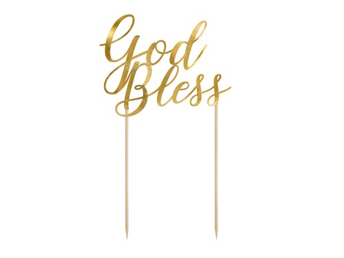 Caketopper god bless - caketopper, 27,5cm