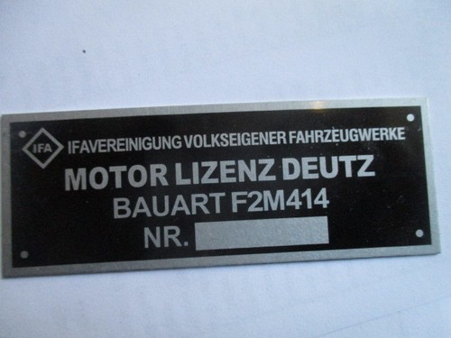 Typenschild traktor famulus - typenschild,