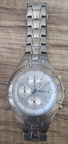 Fossil blue chronograph titan - fossil,