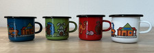 4 Emaille Becher NEU Kinder
