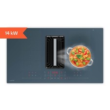 Induktionskochfeld mit Dunstabzug Down Air System ohne Haube 750 m³/h 4 Zonen