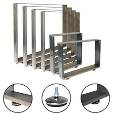 Tischkufen Tischgestell Tischbeine Stahl Schwarz Rohstahl Industriedesign Metall