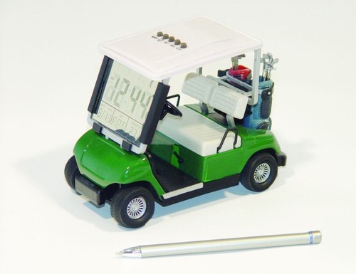 Golf cart mit lcd - lcd, uhr