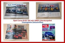 Opel Corsa B GSi 16V mit 109PS Literaturpaket - 3 komplette Zeitschriften